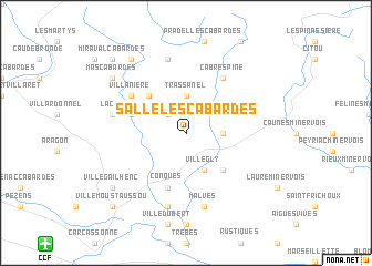 map of Sallèles-Cabardès