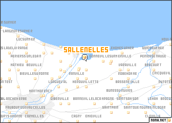 map of Sallenelles