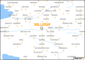 map of Sallerup