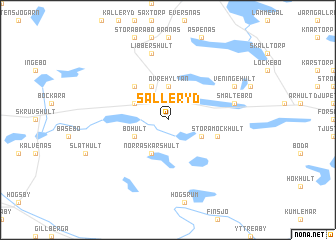 map of Sälleryd