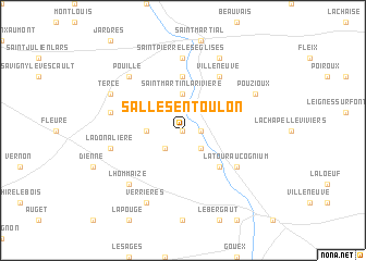 map of Salles-en-Toulon