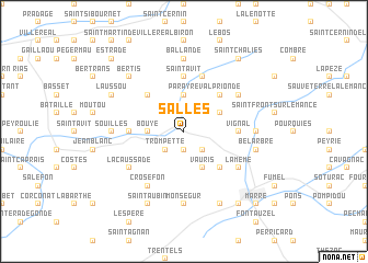 map of Salles