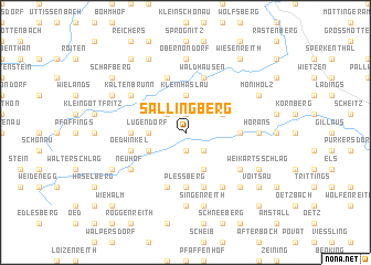 map of Sallingberg