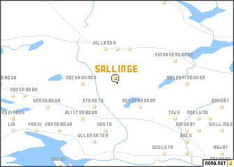 map of Sällinge