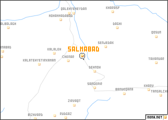 map of Salmābād