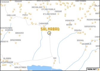 map of Salmābād