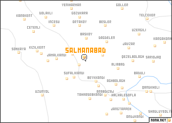 map of Salmānābād