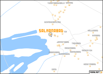 map of Salmānābād