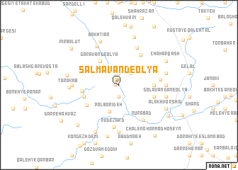 map of Salmāvand-e ‘Olyā