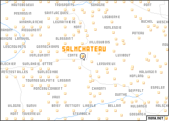 map of Salmchâteau