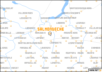 map of Salmondèche