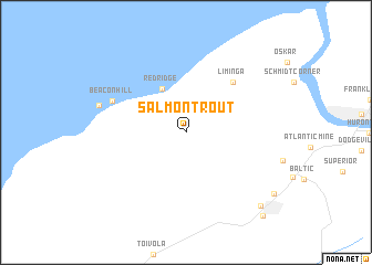 map of Salmon Trout