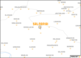 map of Salnoriai