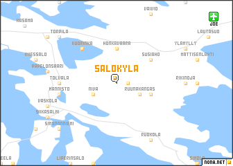 map of Salokylä
