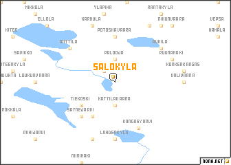 map of Salokylä