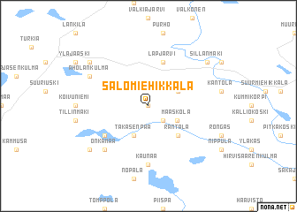 map of Salo-Miehikkälä