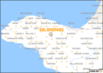 map of Salomonhög