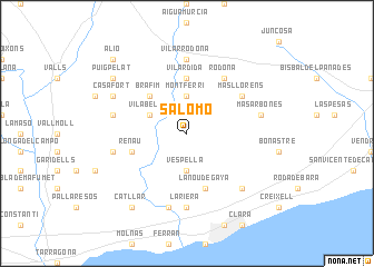 map of Salomó