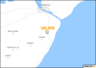 map of Salona