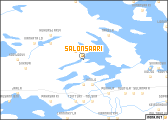 map of Salonsaari