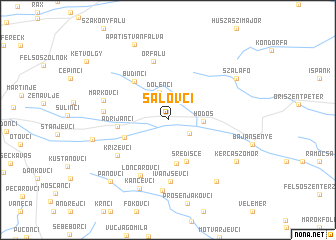 map of Šalovci