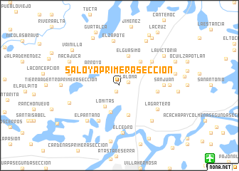 map of Saloya Primera Sección