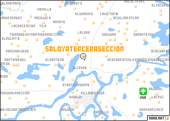 map of Saloya Tercera Sección