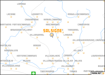 map of Salsigne