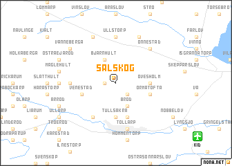 map of Salskog