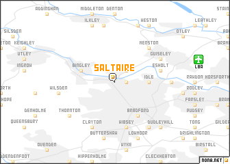 map of Saltaire