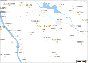 map of Saltair