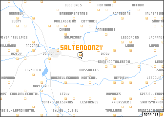 map of Salt-en-Donzy