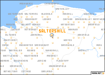 map of Salters Hill