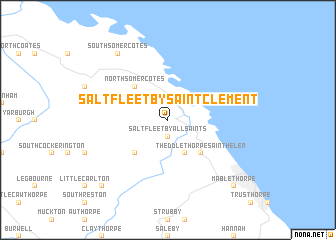 map of Saltfleetby Saint Clement