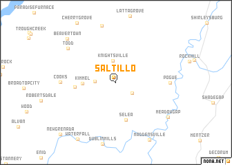 map of Saltillo