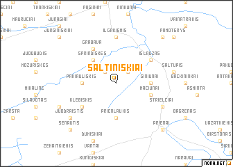 map of Šaltiniškiai