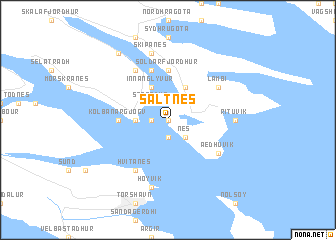 map of Saltnes