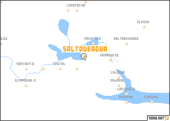 map of Salto de Agua