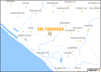 map of Salto de Agua
