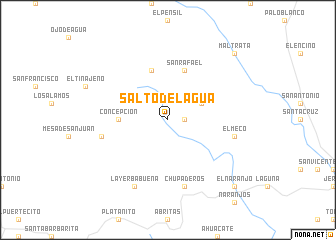 map of Salto del Agua