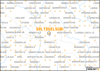 map of Salto del Subí