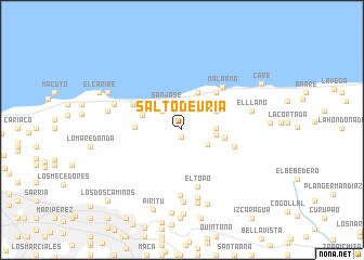 map of Salto de Uria