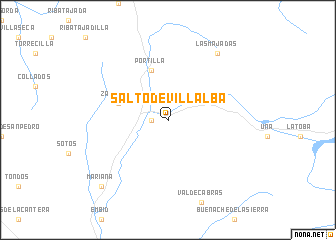 map of Salto de Villalba