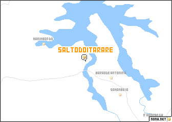 map of Salto do Itararé