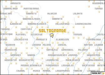 map of Salto Grande