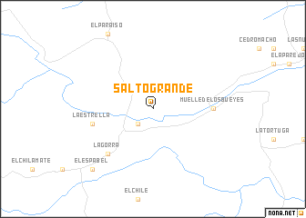 map of Salto Grande