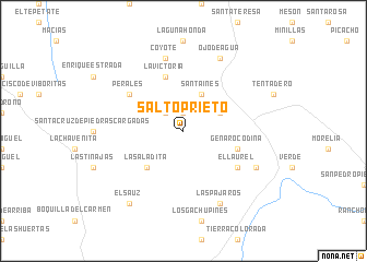 map of Salto Prieto