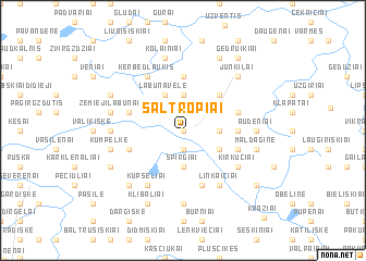 map of Šaltropiai