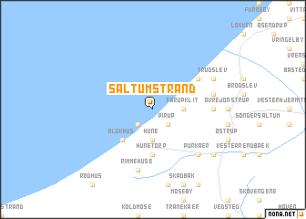 map of Saltum Strand