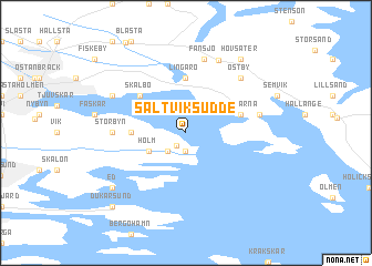 map of Saltviksudde